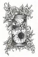 juice wrld lyrics tattoo design idea