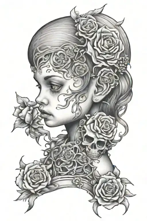 childhood trauma tattoo design idea