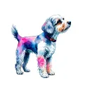 cockapoo dog tattoo design idea