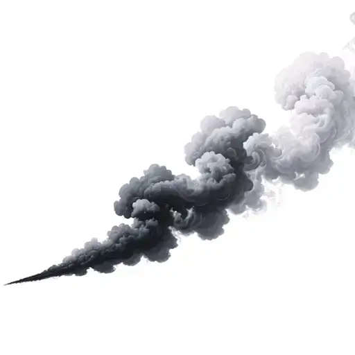 Filler Clouds and Smoke tattoo design idea