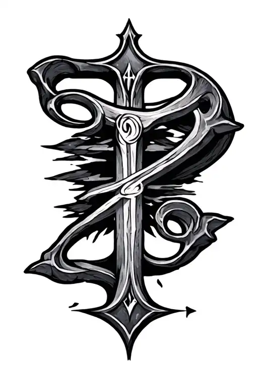 "Surrender " runes tattoo design idea