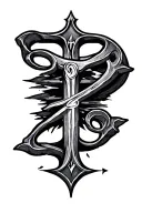 "Surrender " runes tattoo design idea