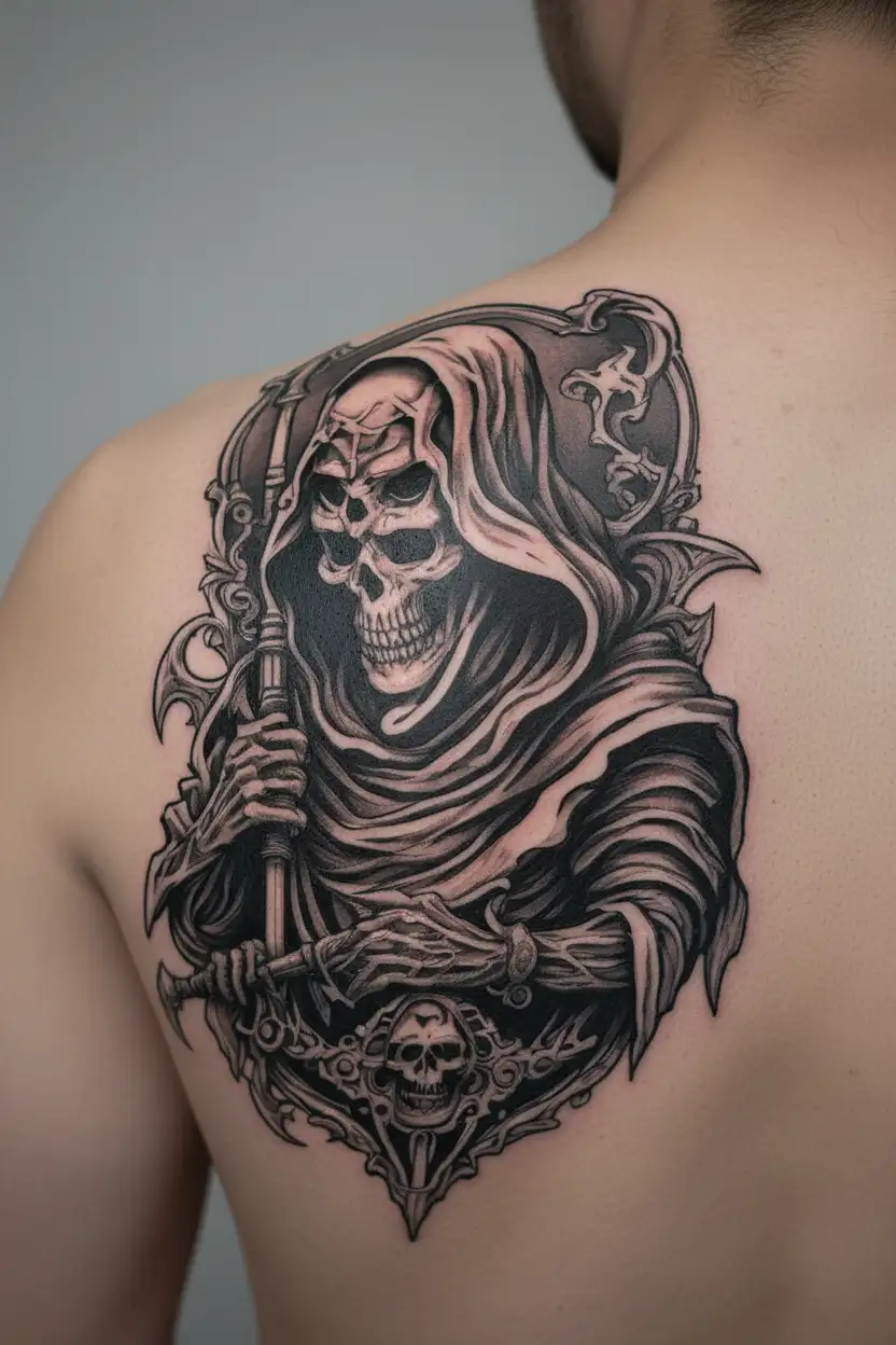 grim-reaper tattoo design idea