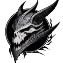 Skyrim and elder scrolls wrapped tattoo design idea