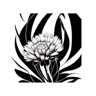 Cornflower tattoo design idea