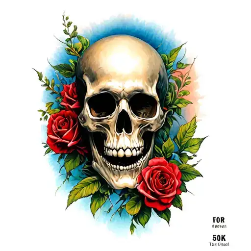"Even for the death, the dead for " 505 tattoo design idea