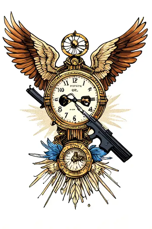 Police, against time, intelligence, fate of God, family, do good to all. tattoo design idea