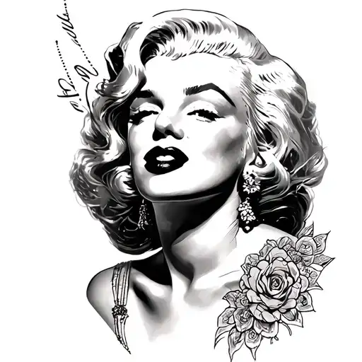 Marilyn Monroe Mandala tattoo tattoo design idea