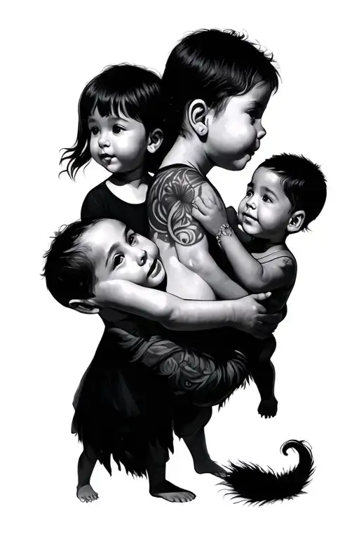 culture from Slovenia - balkan - bavaria - Australia- my 3 children tattoo design idea