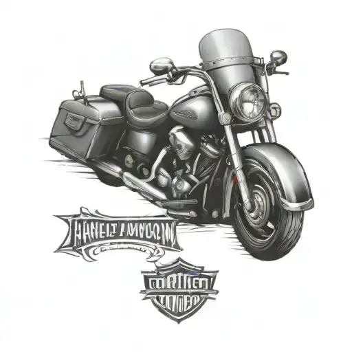 Harley Davidson logo tattoo design idea
