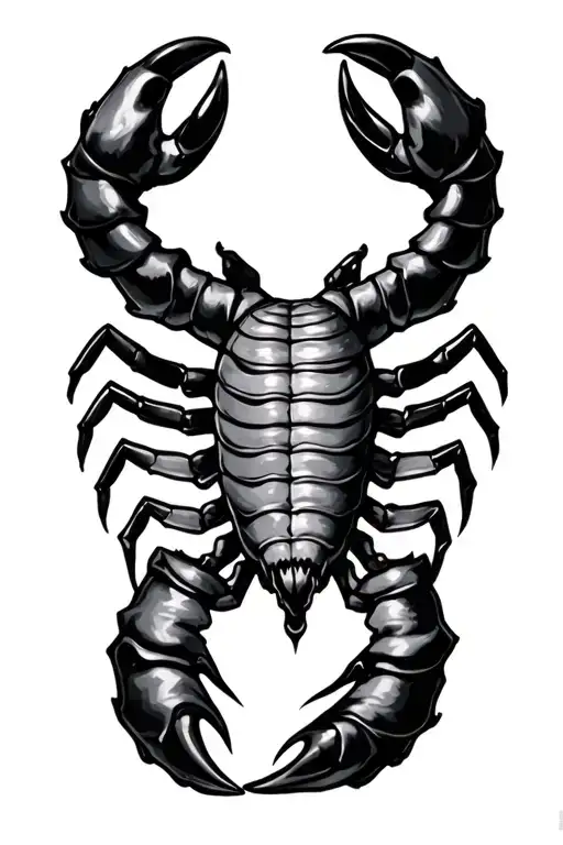 two scorpio horoscope sign tattoo design idea