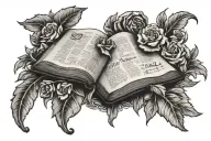 bible scripture tattoo design idea