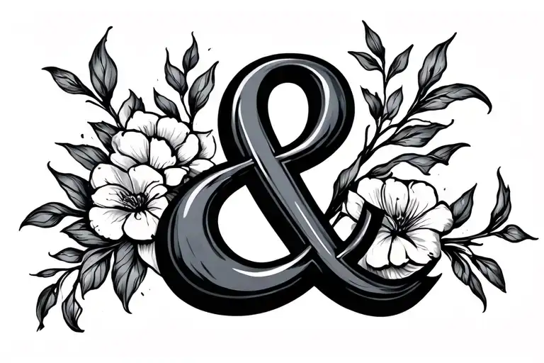 Ampersand tattoo design idea