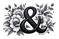 Ampersand tattoo design idea
