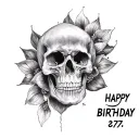birthday 07/26/77 tattoo design idea