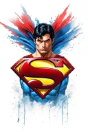 Superman logo tattoo design idea