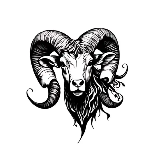 aries ram tattoo design idea