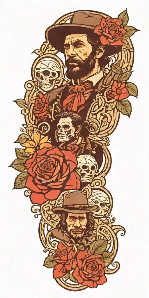 red dead redemption 2 tattoo design idea