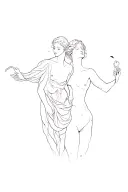 Orpheus And Eurydice Eurydice Dying tattoo design idea