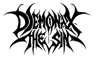"Demonax the Sin" in a demonic font tattoo design idea