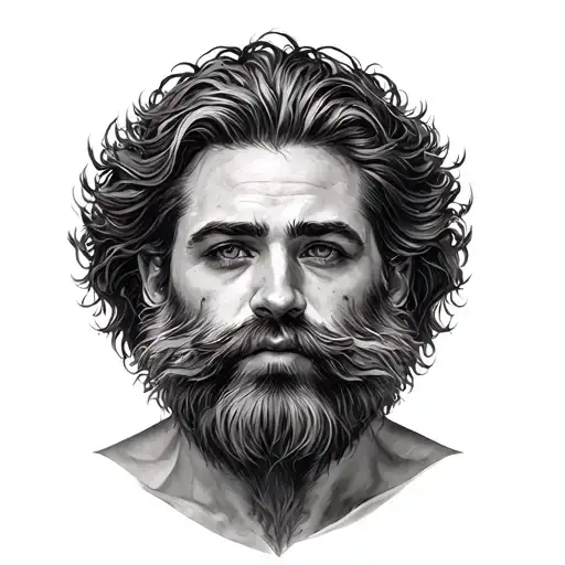 hairy nipple tattoo design idea