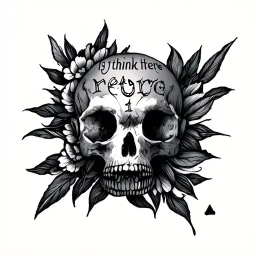 I think therefore I am tattoo design idea