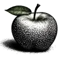 bitten apple tattoo design idea