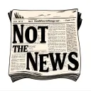 vintage newspaper with the headline "not the news" tattoo design idea