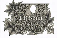 job bible verse tattoo design idea