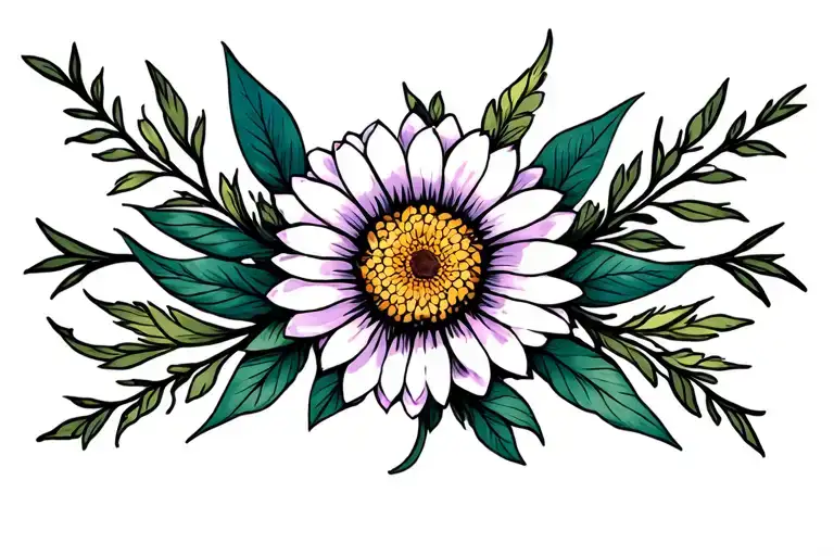 Aster tattoo design idea