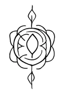 I want a design for my girlfriend. I want a symbol that represents what she is. Joy, security, positive energy, loyalty, tattoo design idea