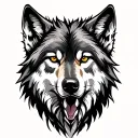 Wolf tattoo design idea