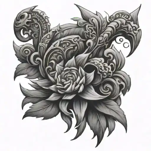 Coatlicue tattoo design idea