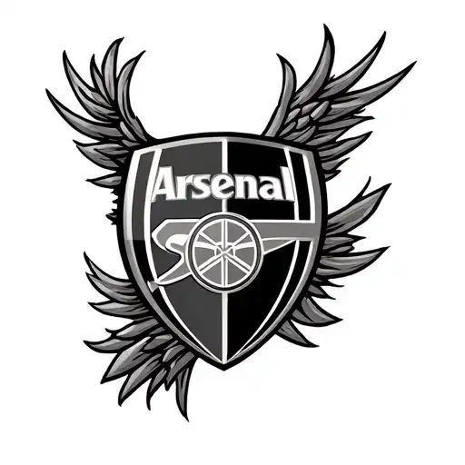 Arsenal Badge tattoo design idea