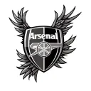 Arsenal Badge tattoo design idea