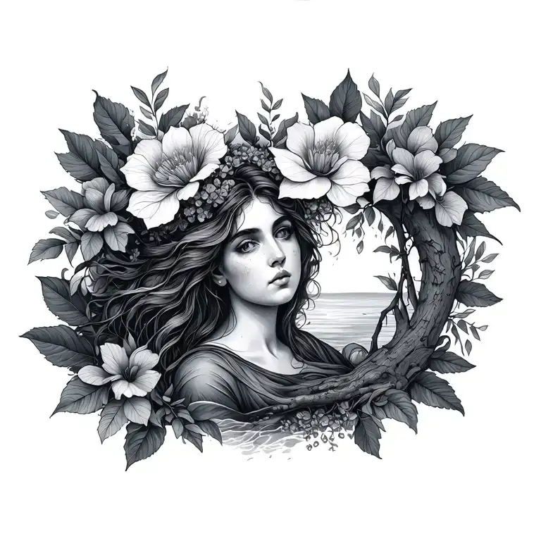 Mother Nature tattoo design idea