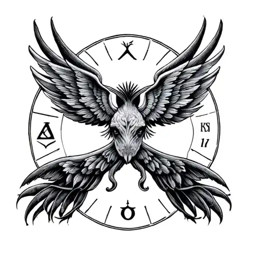 Gemini astrology tattoo design idea