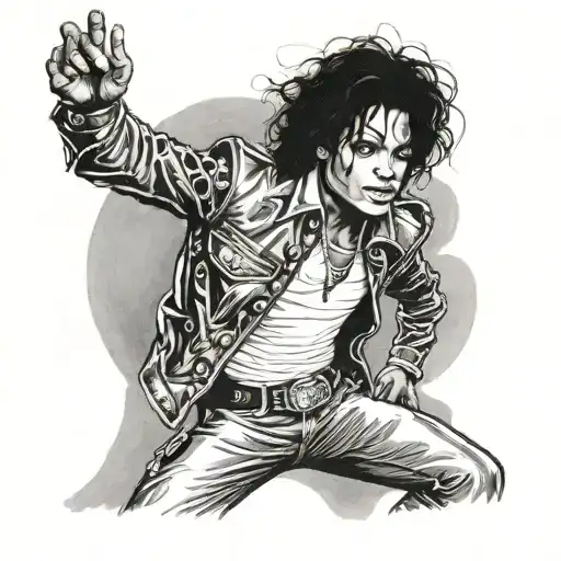 March 1, 2000 music Michael Jackson tattoo design idea