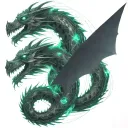 bipolar affectivity dragon two heads looking tattoo design idea