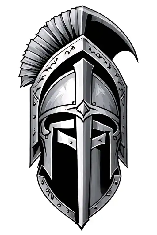 Spartan battle scene tattoo design idea