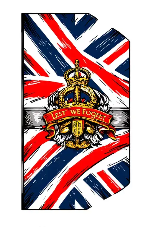 british flag lest we foget tattoo design inspired tattoo design idea