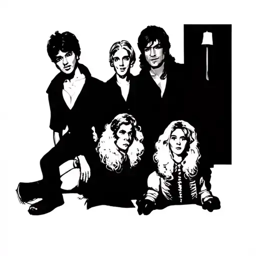 threes company tattoo design idea