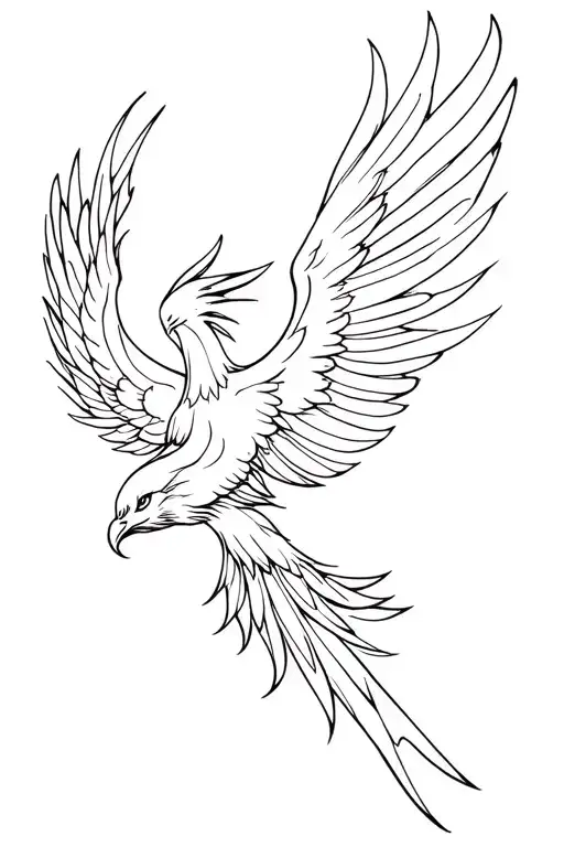 powerful concept into a detailed design. Here is a comprehensive description of your phoenix Bird tattoo, envisioned for tattoo design idea