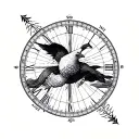 Longitude And Latitude tattoo design idea
