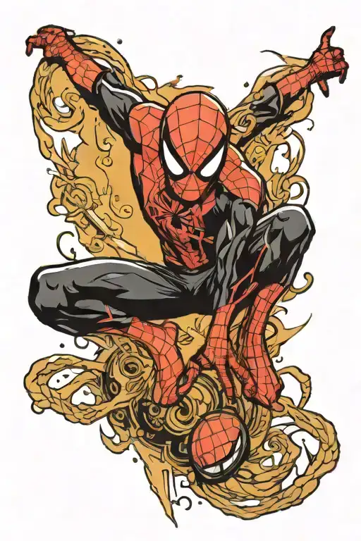 spiderman miles morales tattoo design idea