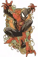 spiderman miles morales tattoo design idea