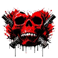 Darkness death skulls weapons trees darkness smile evil tattoo design idea