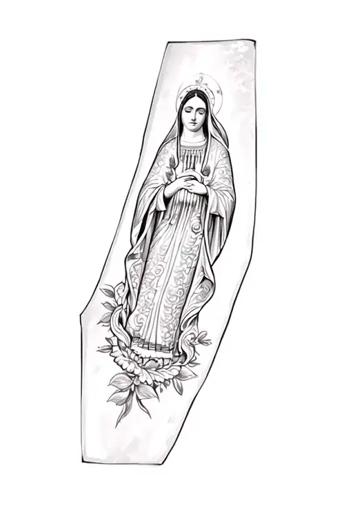 the virgin of guadalupe tattoo design idea