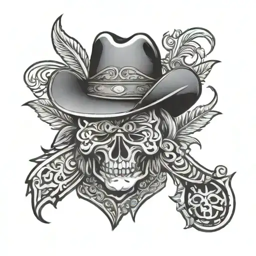 Western Leather tattoo design idea