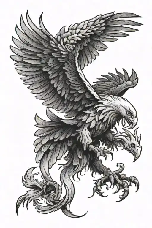 Lothair, May 6, Scorpio Eagle Phoenix tattoo design idea